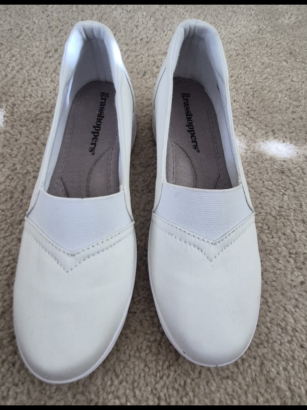 Grasshoppers White Women's Slip-On Espadrilles